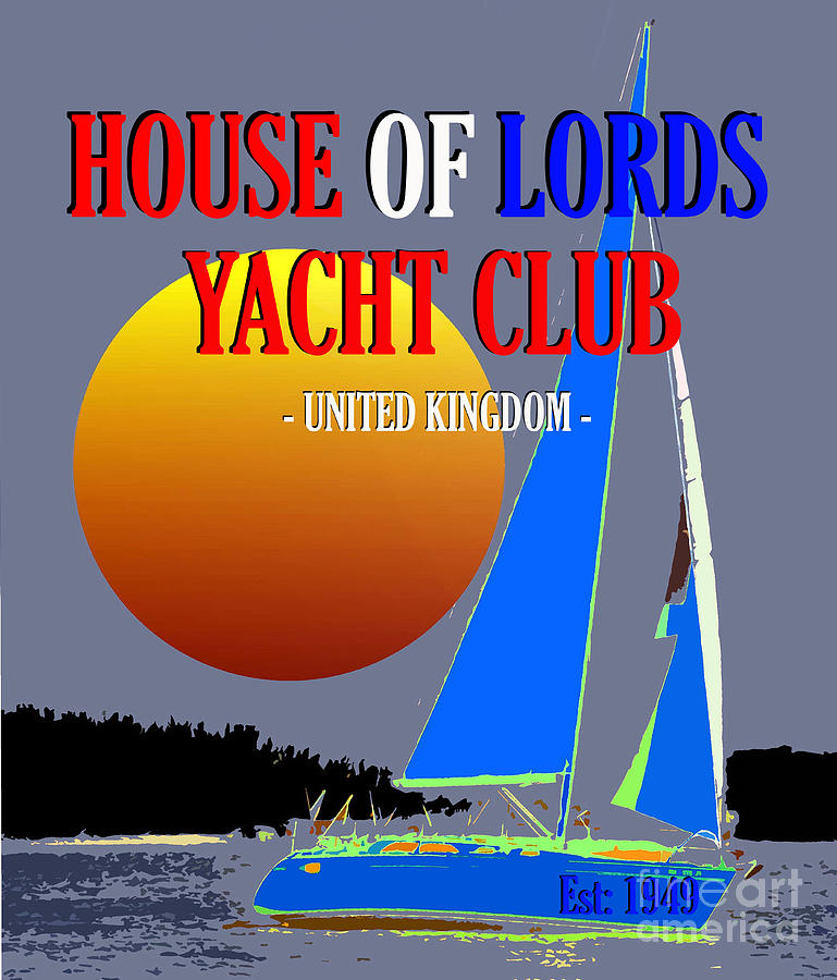 House of Lords Yacht Club 1949 Mixed Media by David Lee Thompson