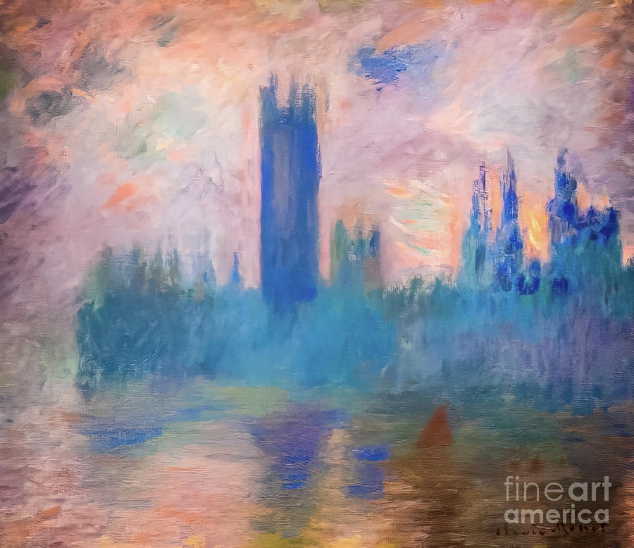 House of Parliament, Westminster by Claude Monet 1901 Painting by Claude Monet