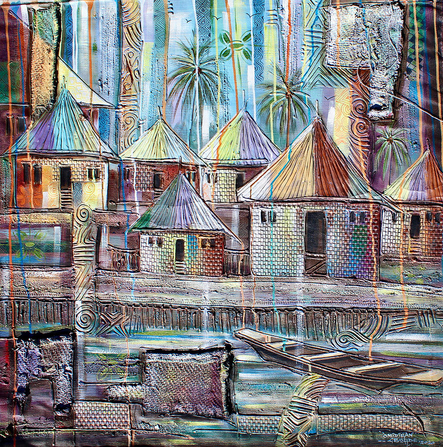 House of Patterns Painting by Paul Gbolade Omidiran