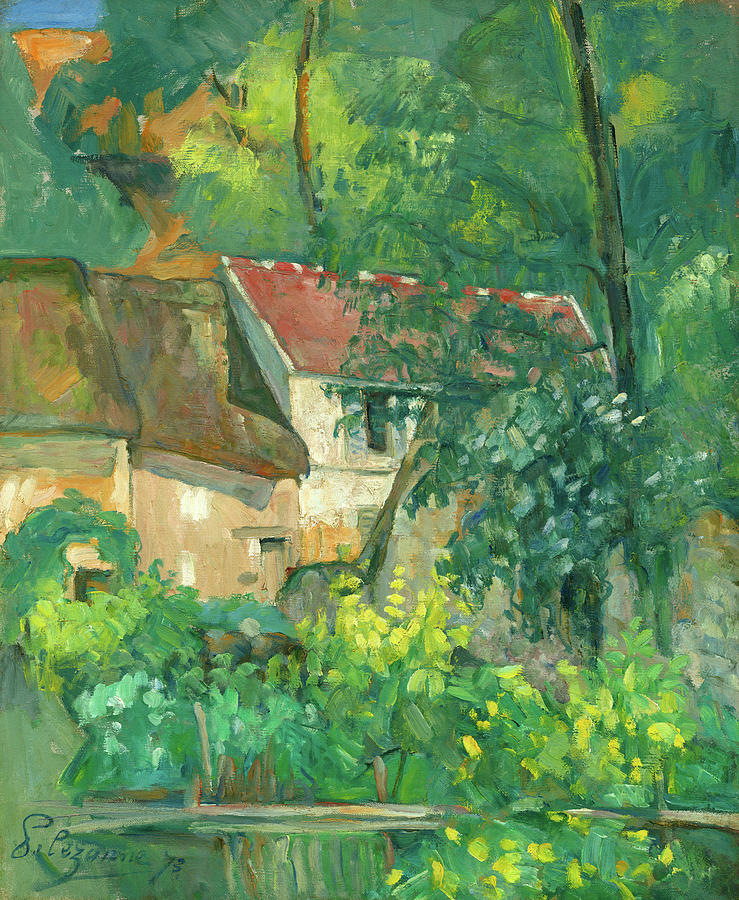 Paul Cezanne Painting - House of Pere Lacroix, France by Paul Cezanne