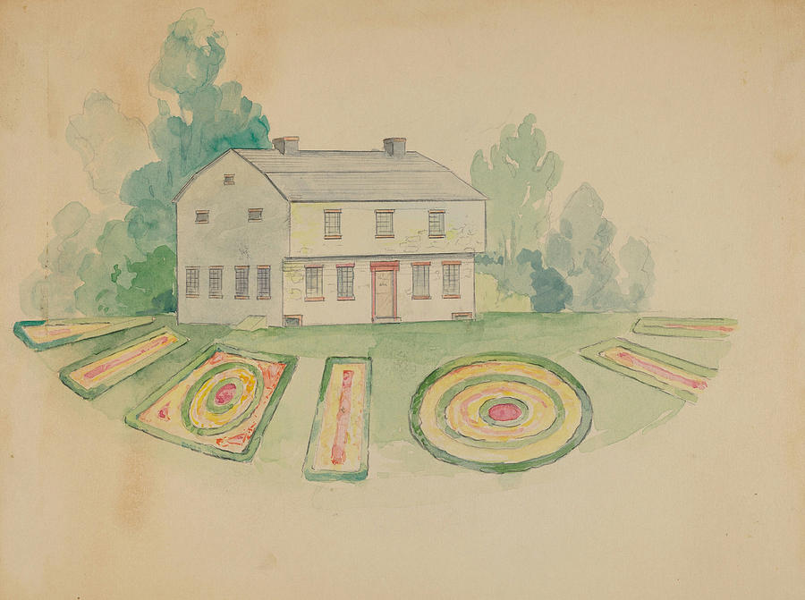 House of Peter Stuyvesant Drawing by George Stonehill