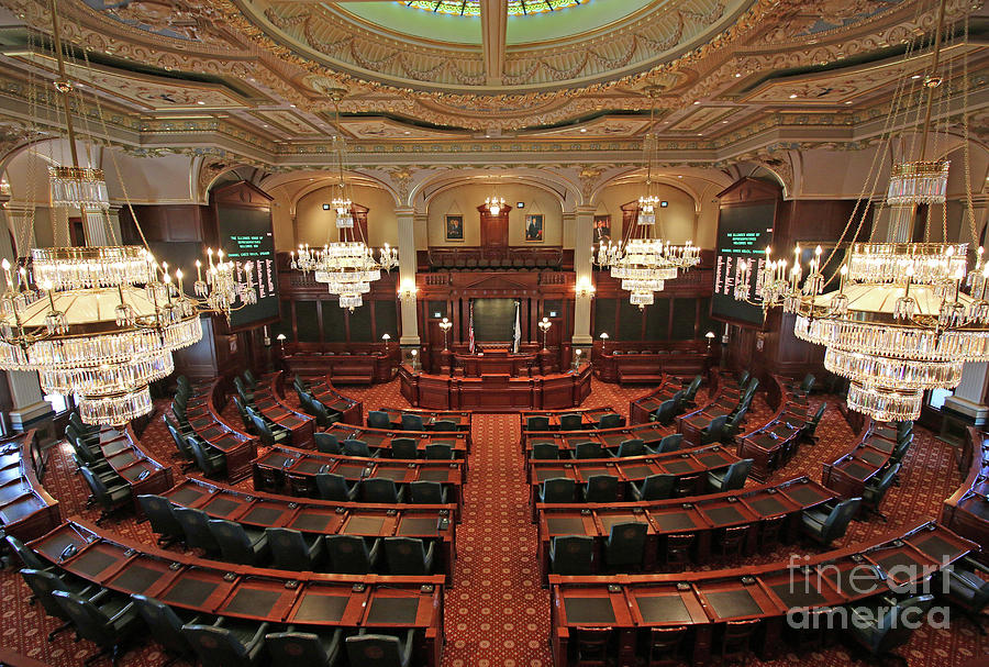 House of Representatives at Illinois State Capitol 6513 Photograph by Jack Schultz