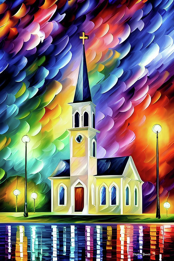 House of Worship Digital Art by Stephen Younts