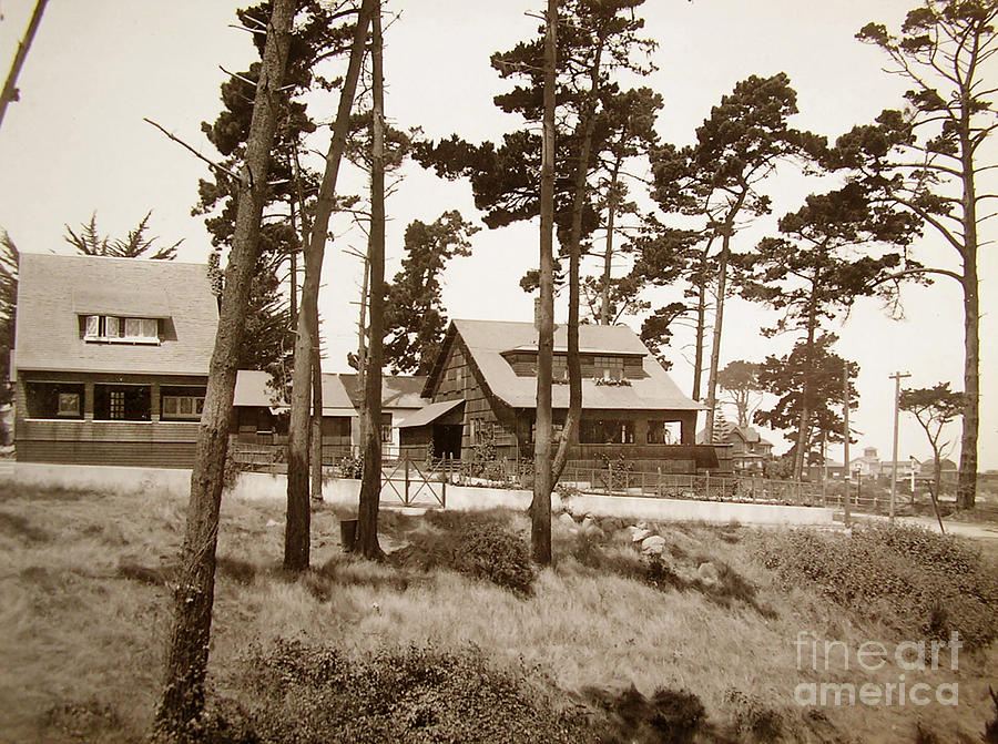 Houses Photograph - House on 13th street, Pacific Grove, Calif.  1910 by Monterey County Historical Society