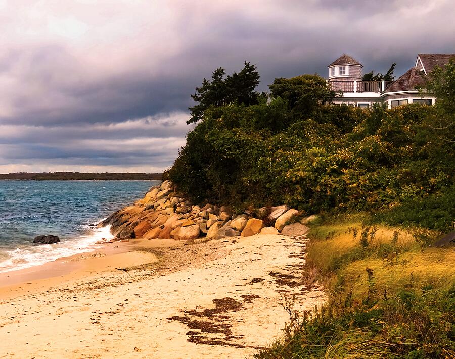 House on a Cliff on Cape Cod Massachusetts Photograph by Linda Stern House on a Cliff on Cape Cod Massachusetts Photograph by Linda Stern