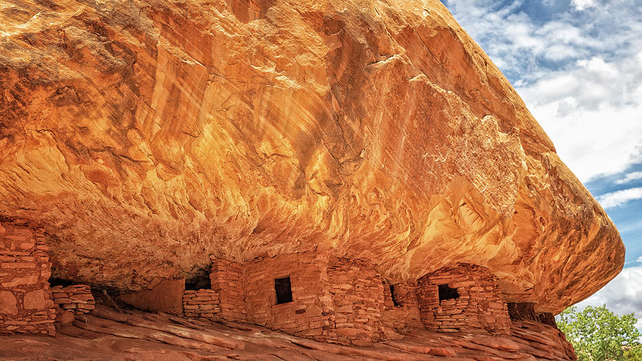 House on Fire Cliff Dwelling Photograph by Stephen Stookey