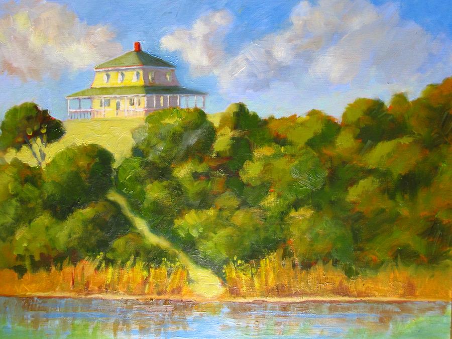 House on the Hill Painting by Sharon Lehman