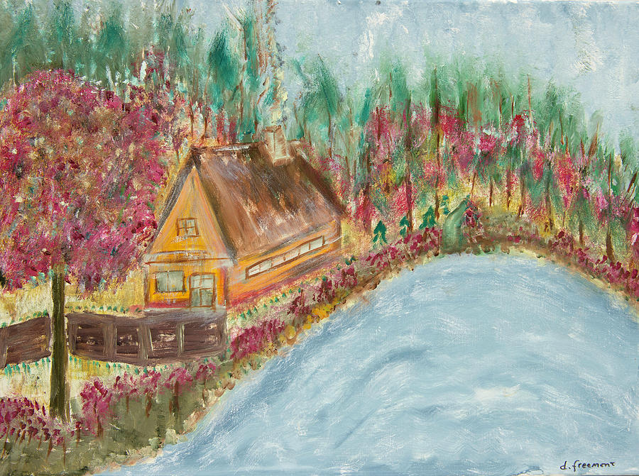 House on the Lake Painting by David McCready