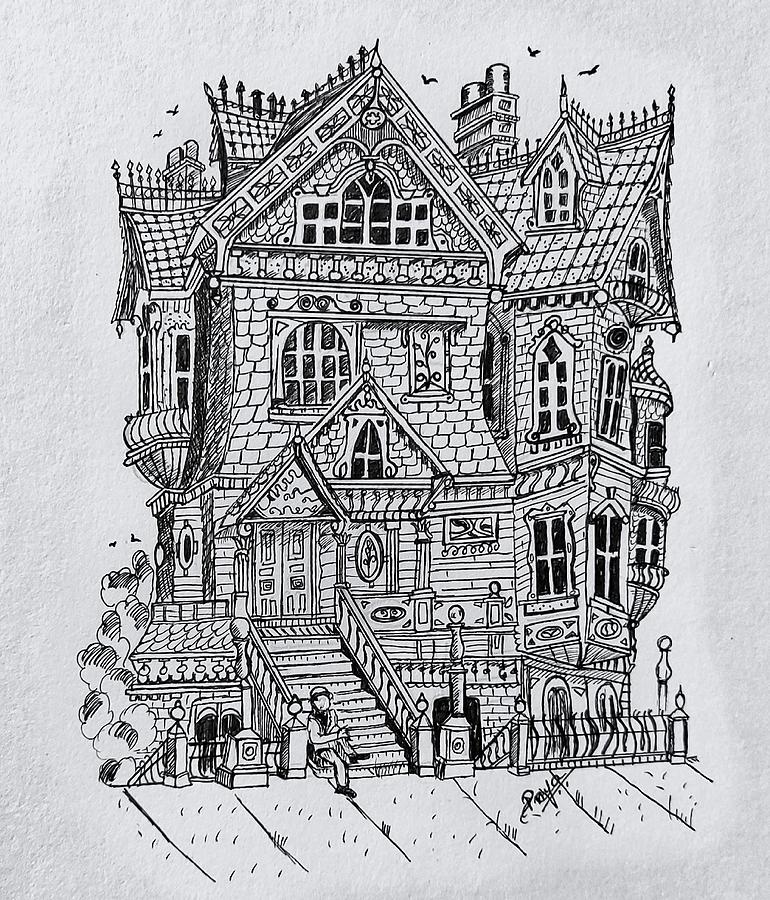 House Drawing by Priya Murali - Fine Art America