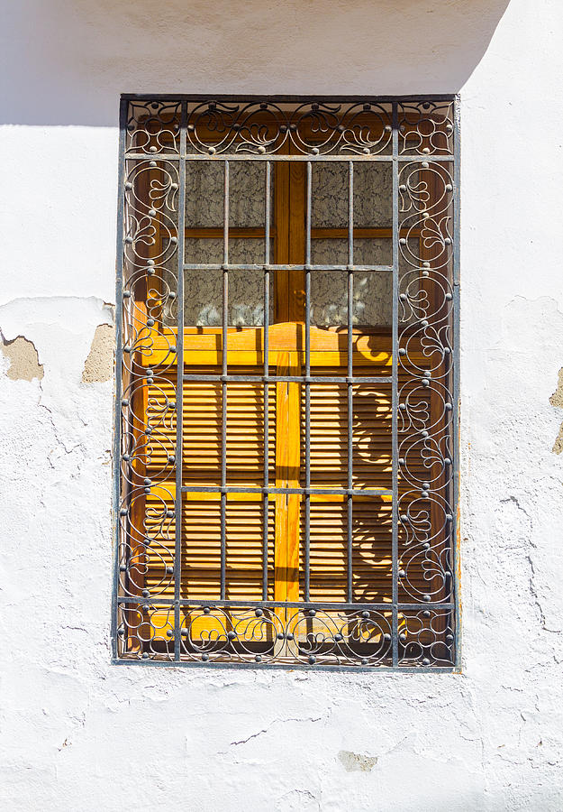 House Window Decorated With Iron Bars Photograph by James63