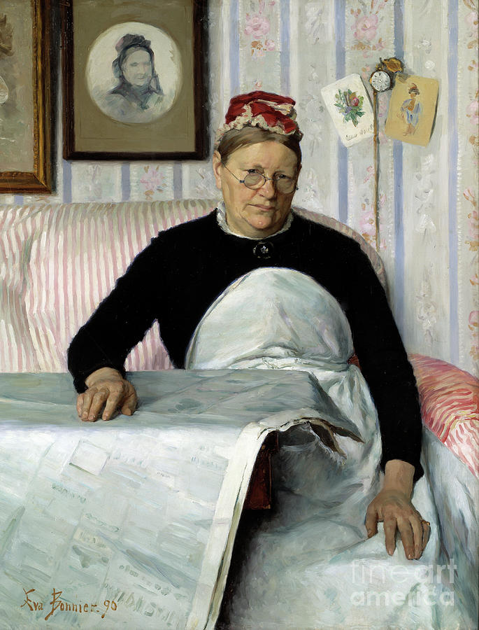 Housekeeper, 1890 Painting by Eva Bonnier