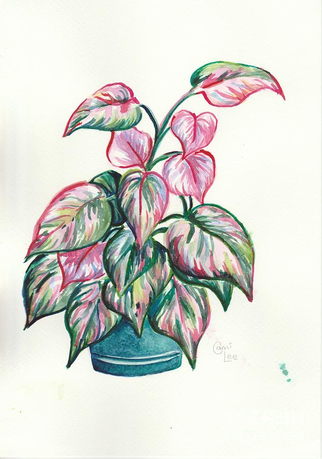 Houseplant Painting by Cami Lee