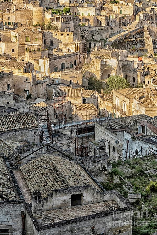 Houses and roofs in Matera, Italy Photograph by Patricia Hofmeester