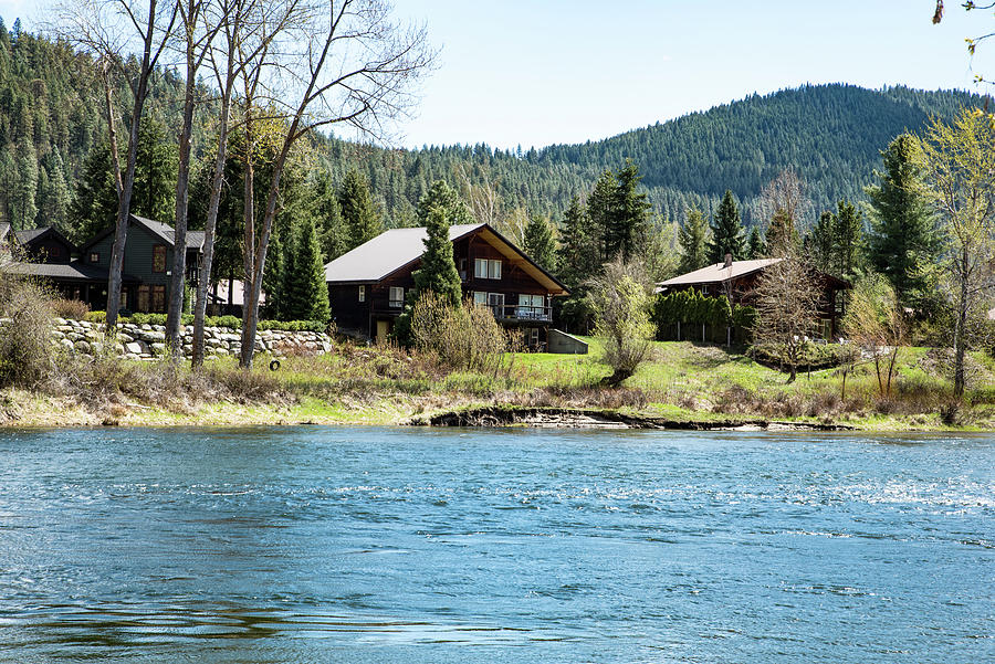 Houses by the River Photograph by Tom Cochran