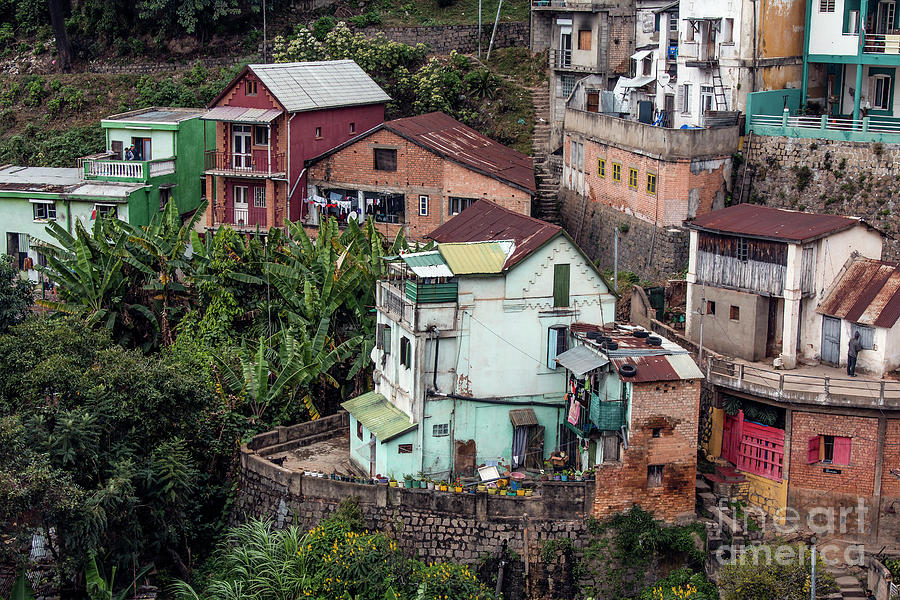 Houses in Antananarivo - 1 Photograph by Claudio Maioli