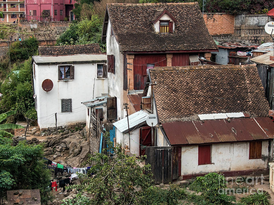 Houses in Antananarivo - 2 Photograph by Claudio Maioli