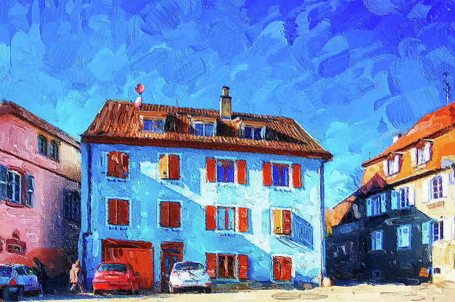 Houses of Alsace France #2 Mixed Media by Tatiana Travelways