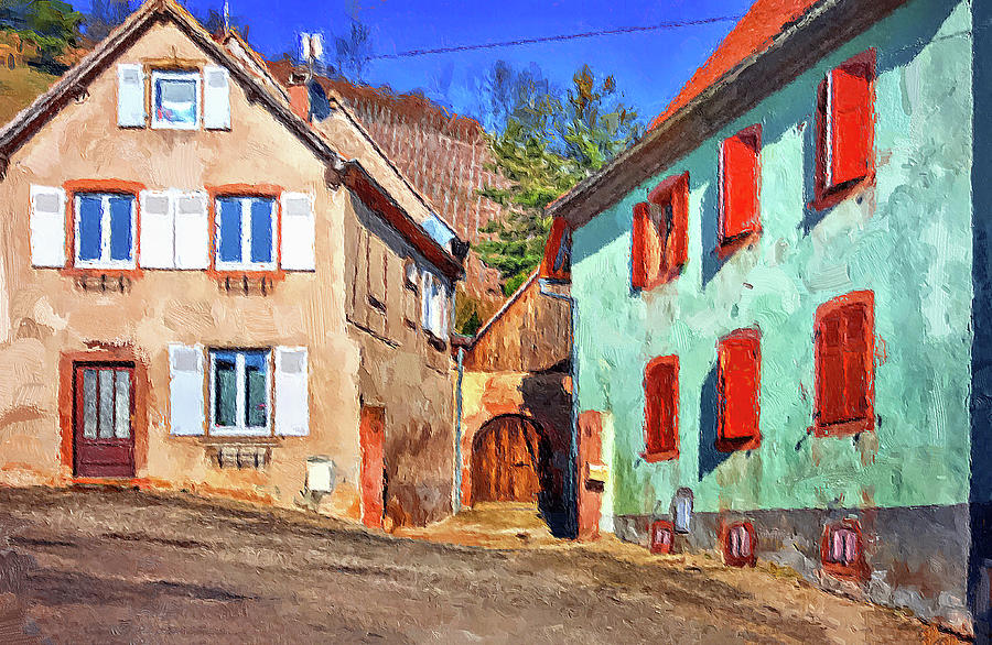 Houses of Alsace France Mixed Media by Tatiana Travelways