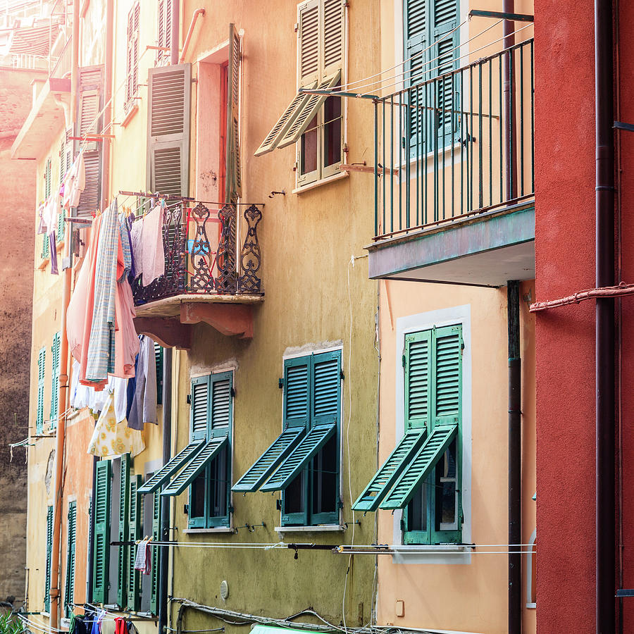 Houses of Riomaggiore Photograph by Alexey Stiop