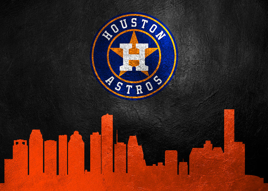 Houston Astros Skyline Digital Art by AB Concepts