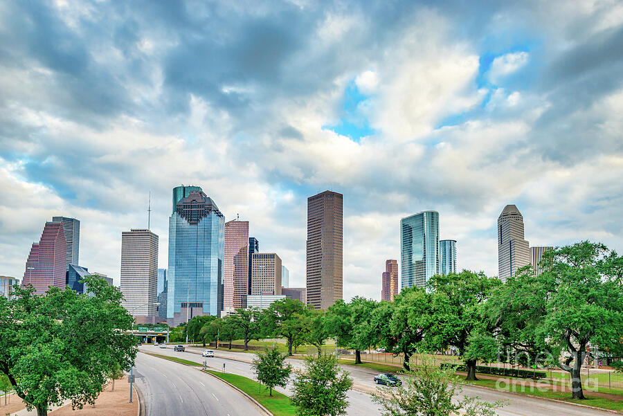 Houston from Allen Parkway View Photograph by Bee Creek Photography ...