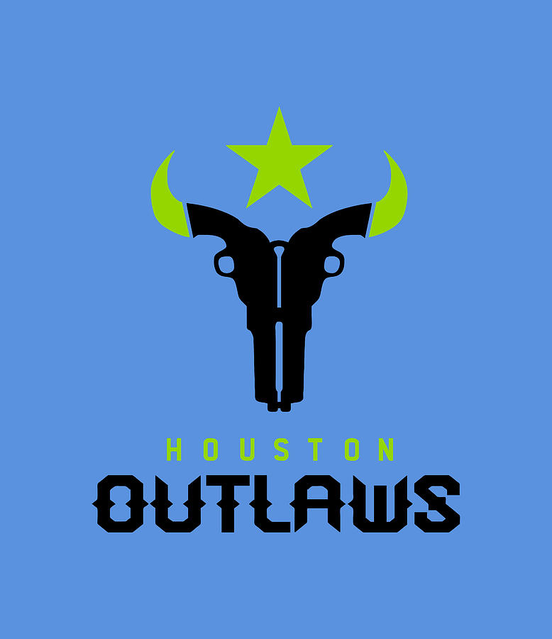 Houston Outlaws logo Digital Art by Red Veles