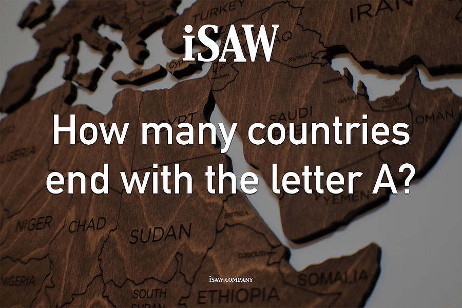 How Many Countries End With The Letter A