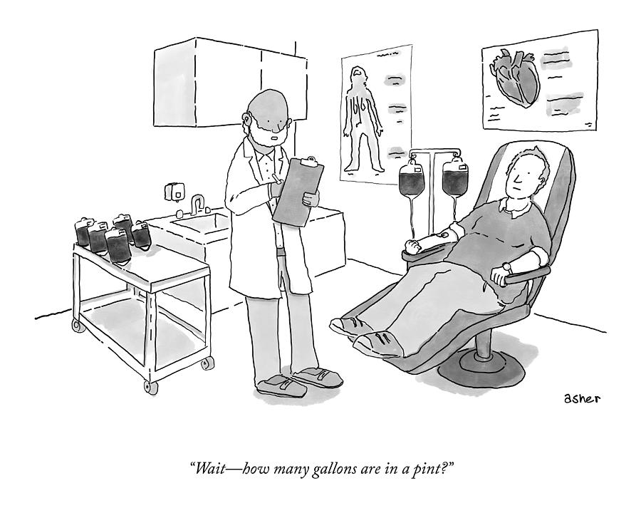 How Many Gallons Are In A Pint? Drawing by Asher Perlman How Many Gallons Are In A Pint? Drawing by Asher Perlman