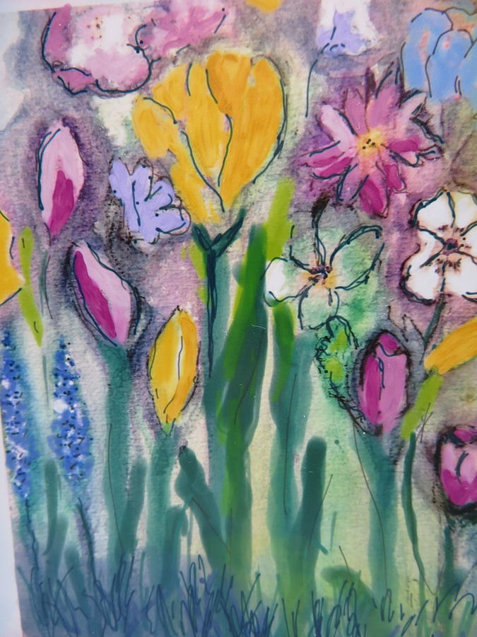 How my Garden Grows Painting by Anne ORourke - Fine Art America