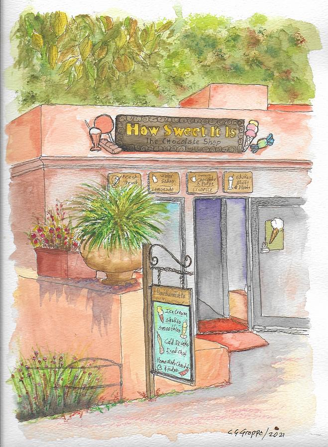 How Sweet It Is in Tlaquepaque Plaza, Sedona, Arizona Painting by Carlos G Groppa