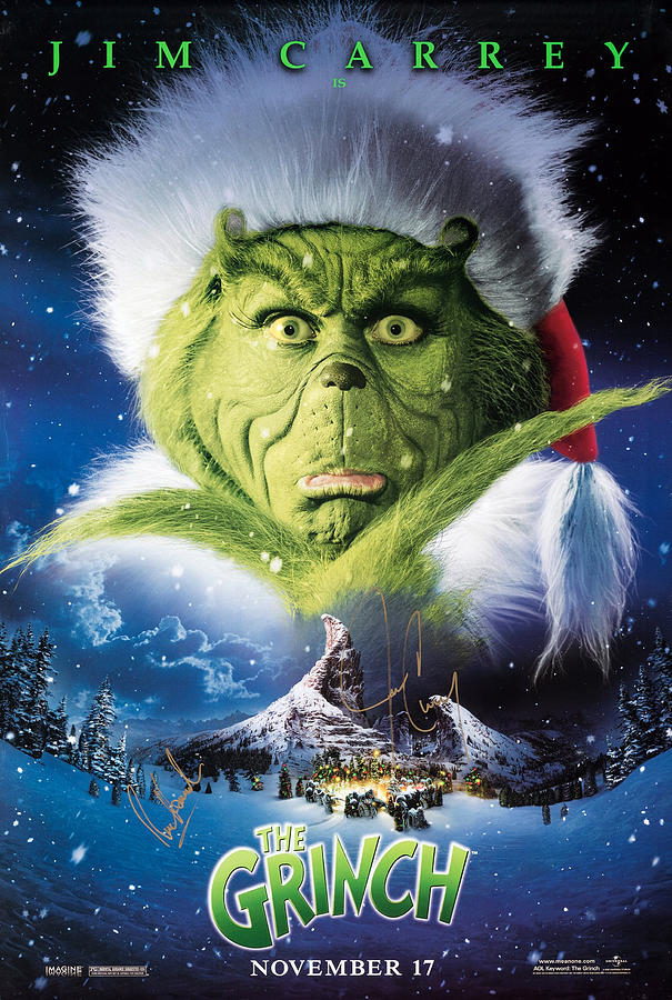 How the Grinch Stole Christmas Advance Movie Poster, 2000 Painting by ...