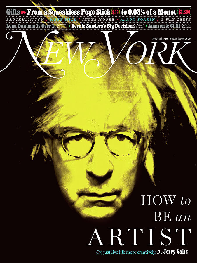 How To Be An Artist, Jerry Saltz as Andy Warhol Photograph by John Ritter