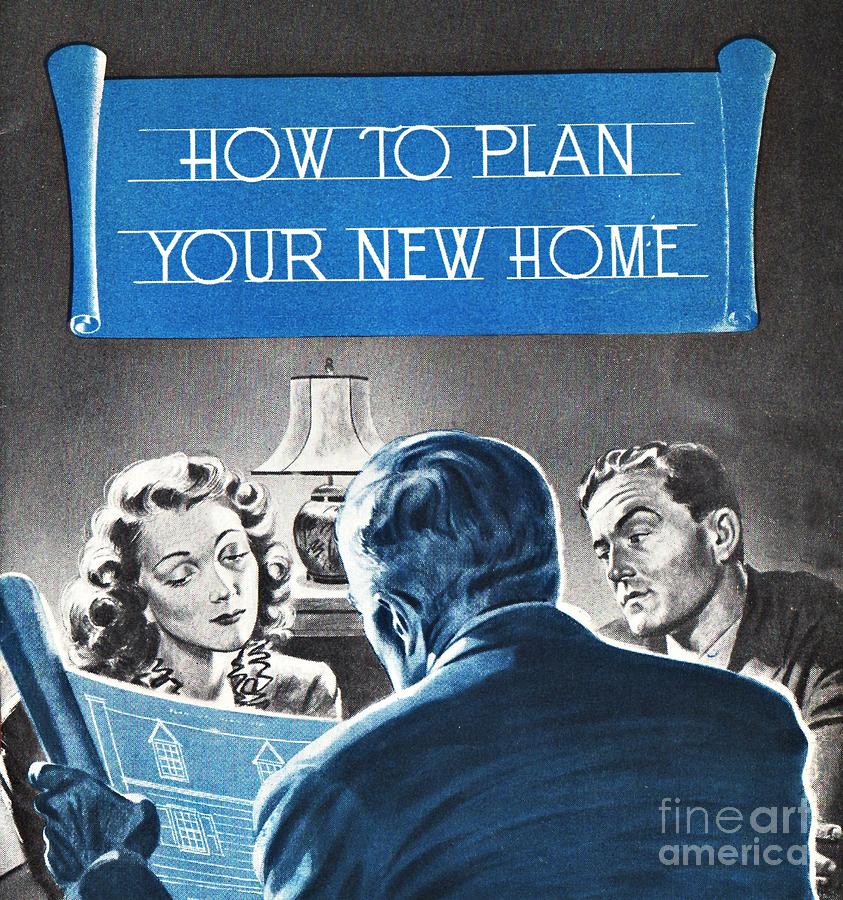 How To Plan Your New Home Mixed Media by Sally Edelstein