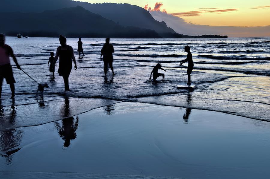 How We Play Hanalei Bay Photograph by Heidi Fickinger