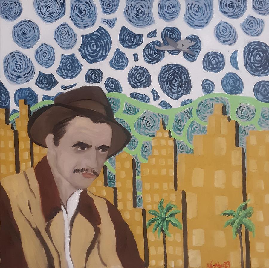 Howard Hughes Painting by Justin Myers - Fine Art America