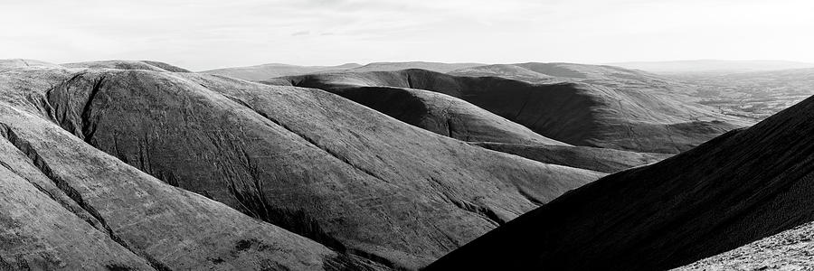 Howgill Fells Black and white Cumbria 2 Photograph by Sonny Ryse