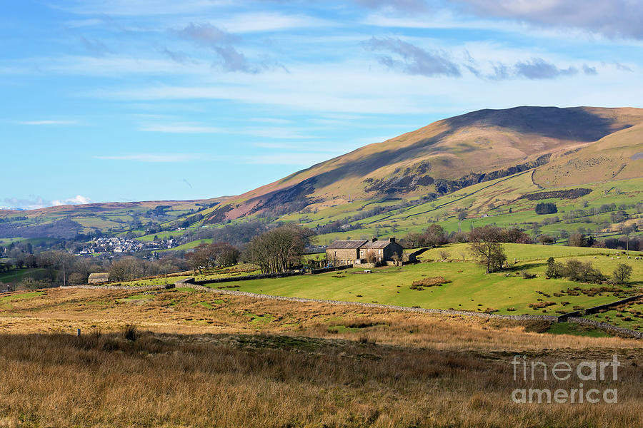 Howgills and Sedbergh from Garsdale in the Yorkshire Dale Photograph by Louise Heusinkveld