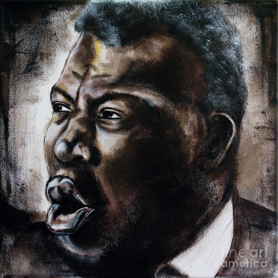 Howlin' Wolf Painting - Howlin Wolf by Patricia Panopoulos