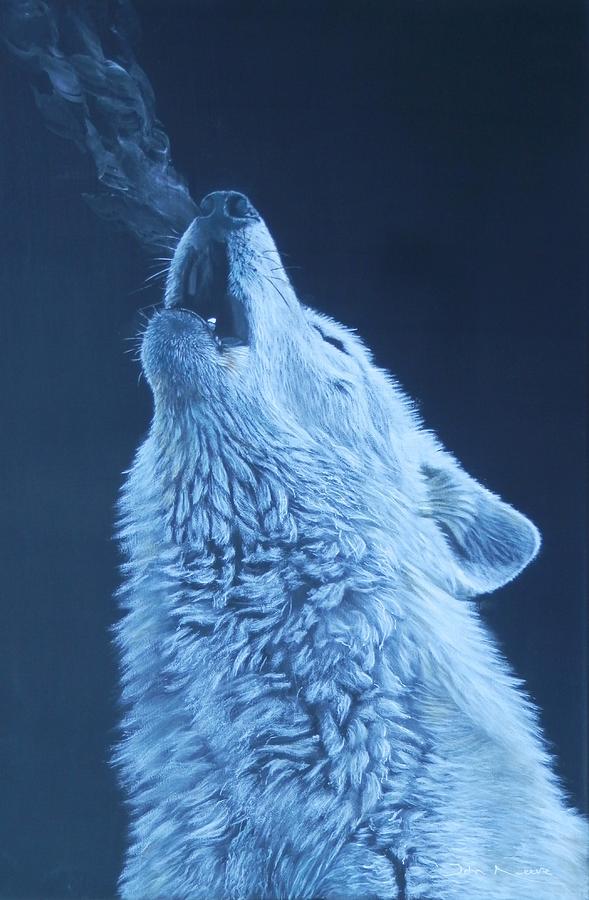 Howling Wolf Painting by John Neeve