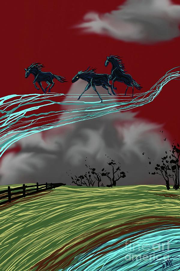 Hprses in the Heavens Digital Art by Angrulla MF Hprses in the Heavens Digital Art by Angrulla MF