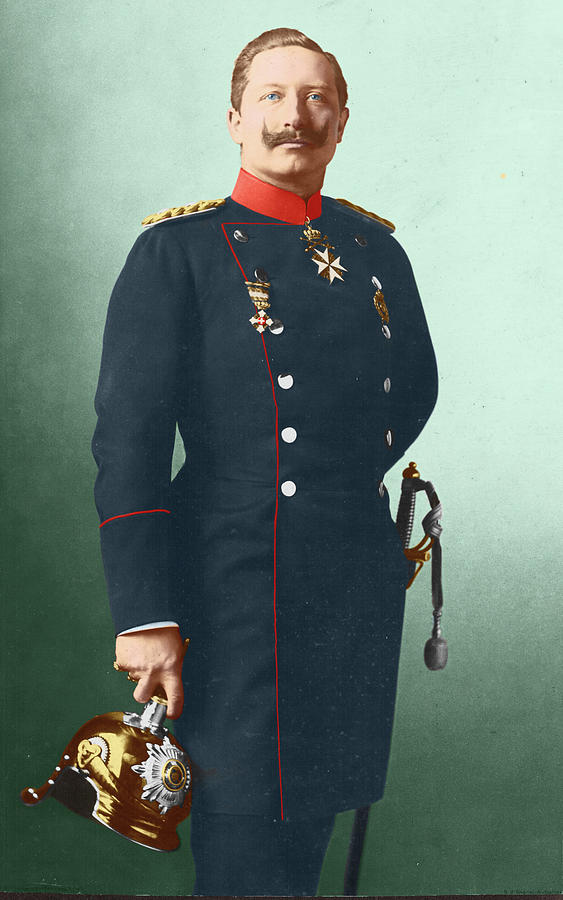 Hrh William II. Or Wilhelm II. Of Prussia German Emperor And King Of Prussia - In Uniform Of The Gar Digital Art