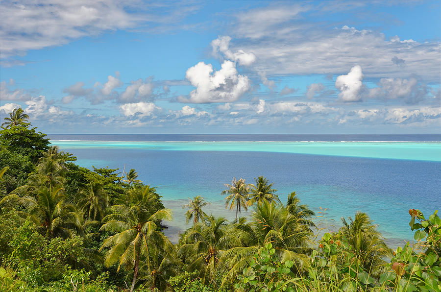 Huahine Reef View Photograph by Heidi Fickinger