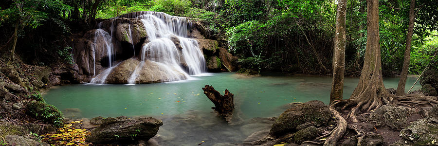 Huai Mae Khamin Falls - Thailand Photograph By Sonny Ryse - Fine Art 