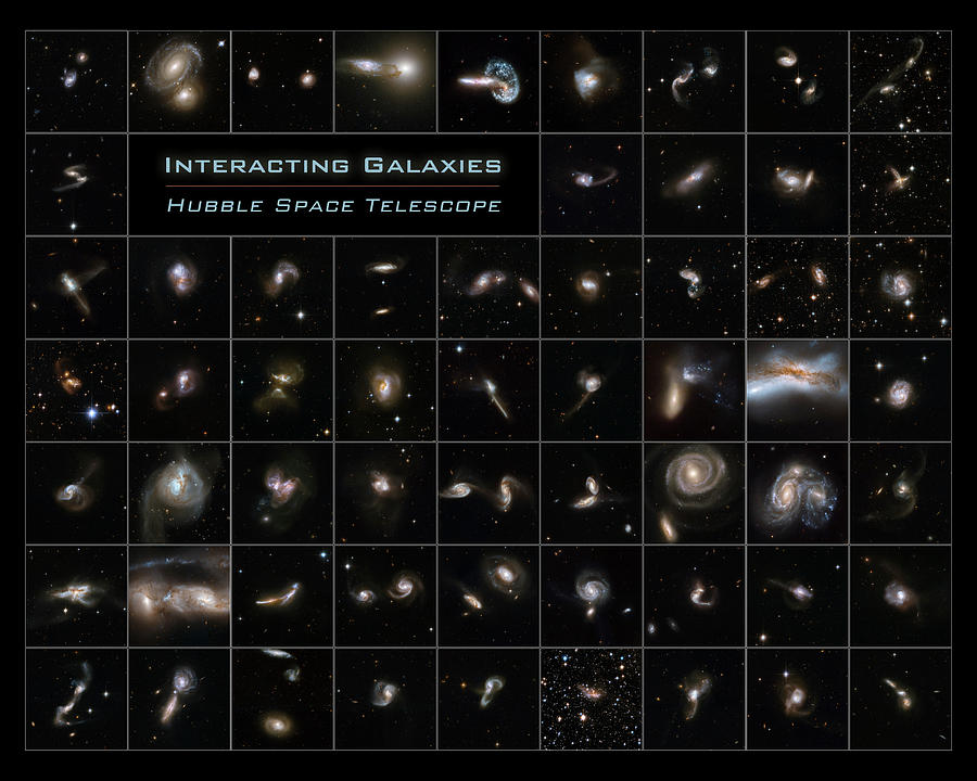 Interstellar Photograph - Hubble Images Of Interacting Galaxies by Nasa
