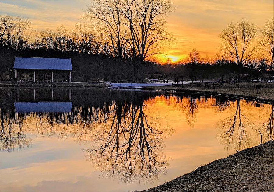Hudson Springs Park Sunset Photograph by Brad Nellis