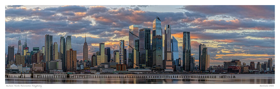 New York City Photograph - Hudson Yards Panoramic Polyphony The Signature Series by Angelo Marcialis