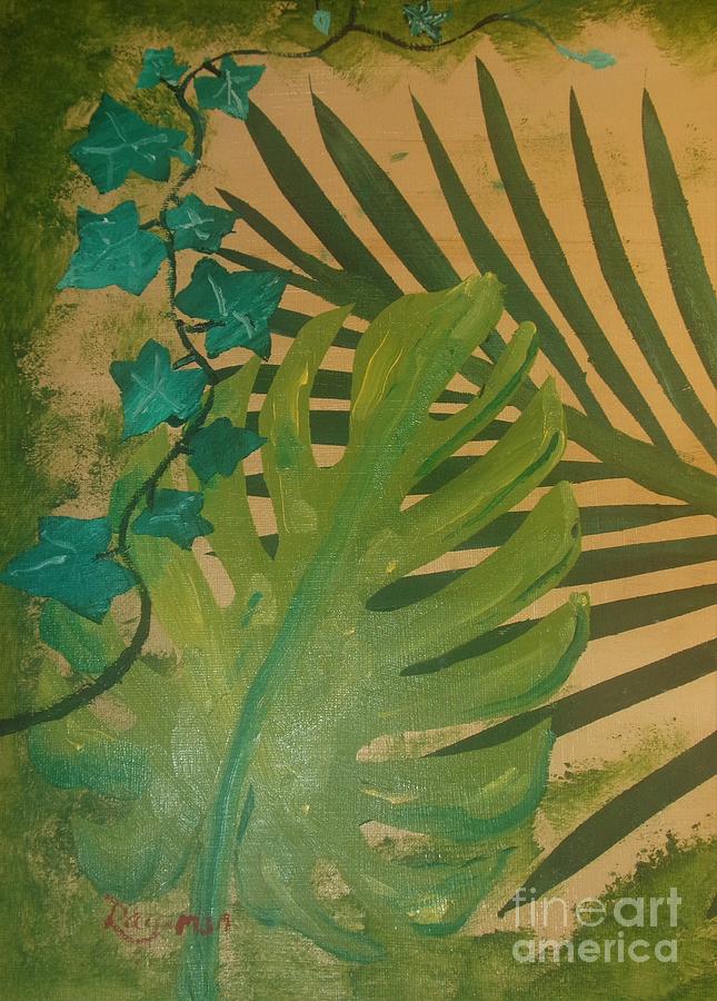 Hues of tropical plants - 147 Painting by Raymond G Deegan