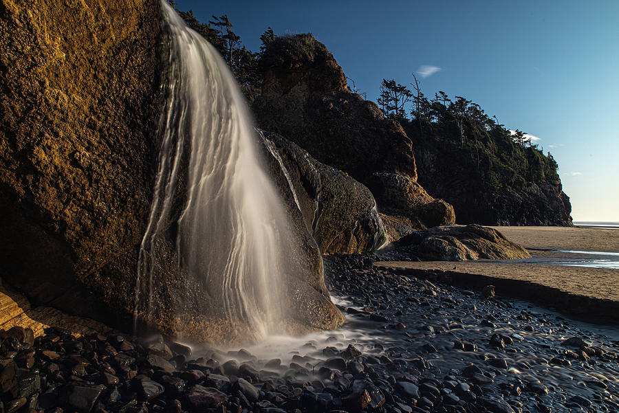 Hug Point waterfall Photograph by Ken Dietz