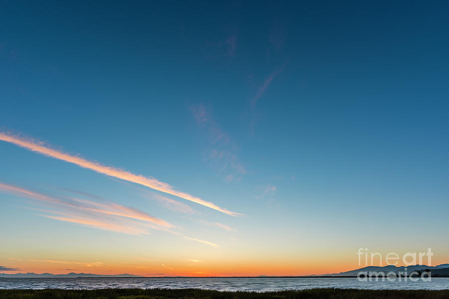 Evening Sky Over The Ocean Photograph