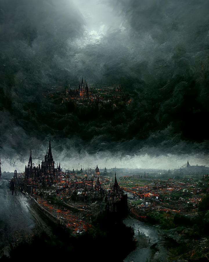 Huge Gloomy Medieval Gothic City Dark Souls Eld A7a4f610 B6fd 4155 8874 ...